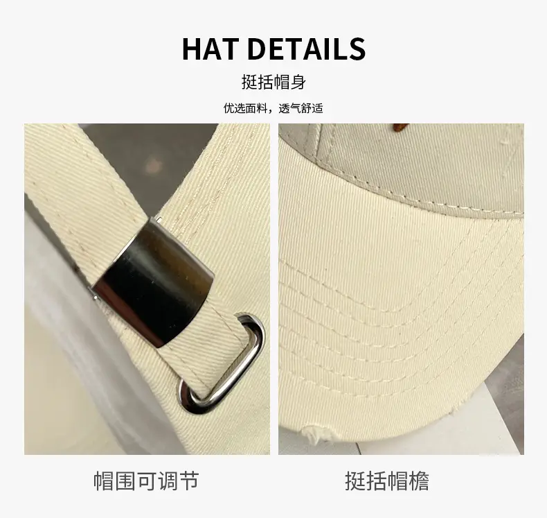 Three-Dimensional Embroidered Baseball Cap Grey — feature 3
