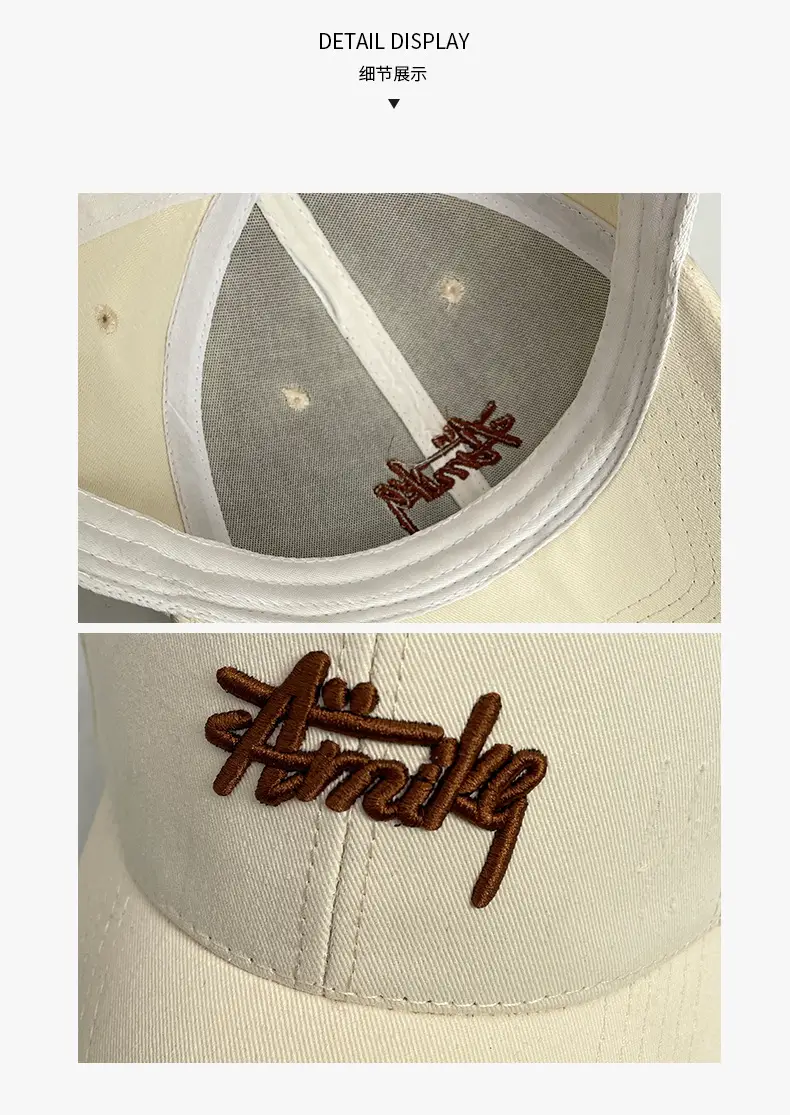 Three-Dimensional Embroidered Baseball Cap Grey — feature 4