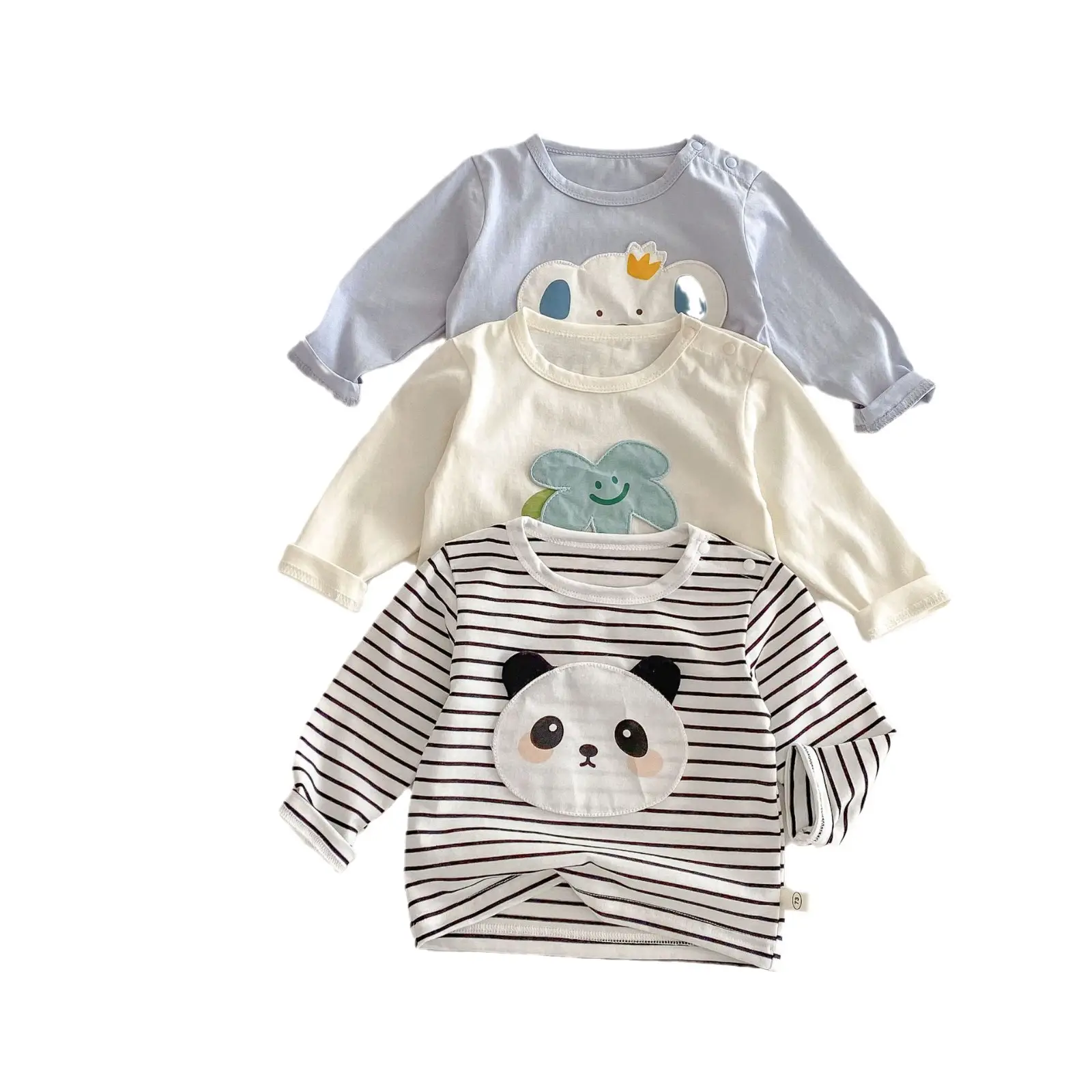 Kids Cartoon T-Shirt Light Blue 0-5Yr Boys Korean Style - Image 11