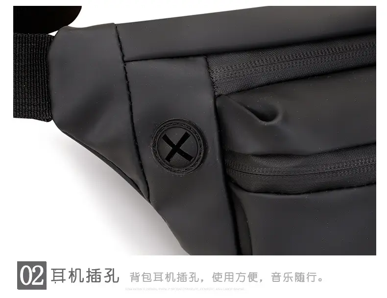 Men's Crossbody Phone Bag Black Large Capacity — feature 16