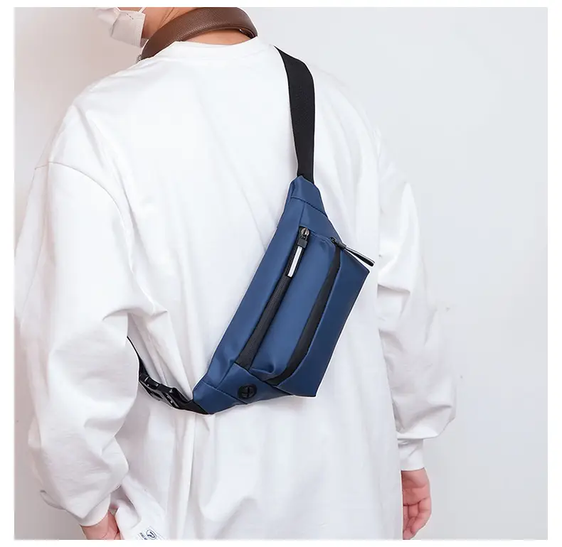 Men's Crossbody Phone Bag Black Large Capacity — feature 22
