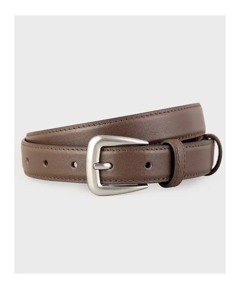 Black Genuine Leather Women's Belt with Korean Pin Buckle — feature 18