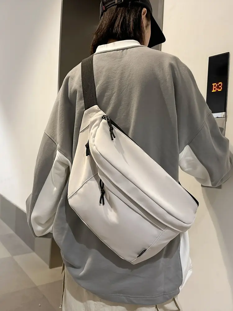 Black Crossbody Bag Sports Men Women Large 2025