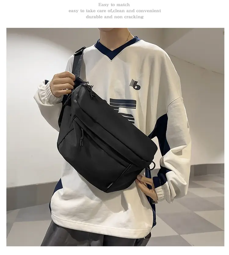 Black Crossbody Bag Sports Men Women Large 2025 — feature 10