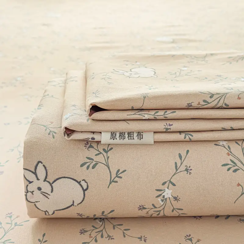 2026 New Coarse Cotton Bed Sheet A-Grade Raw Cotton Printed Bedspread Summer Cooling Mat Tatami Oversized Quilt Wholesale