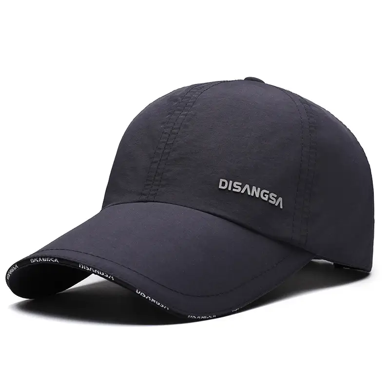 Gray Disang Baseball Cap with Logo - Image 2