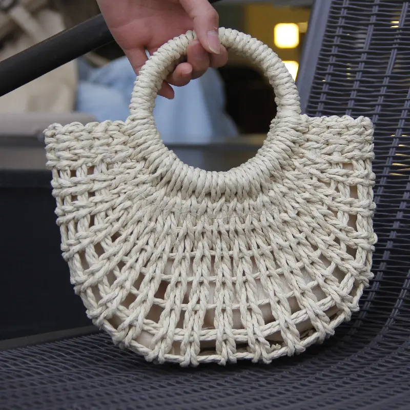 Women's Straw Crossbody Bag Bohemie Pastoral Woven — feature 7