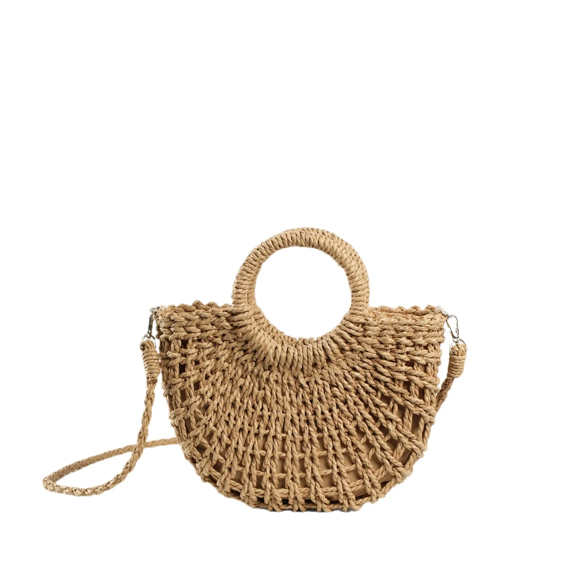 Women's Straw Crossbody Bag Bohemie Pastoral Woven — feature 9