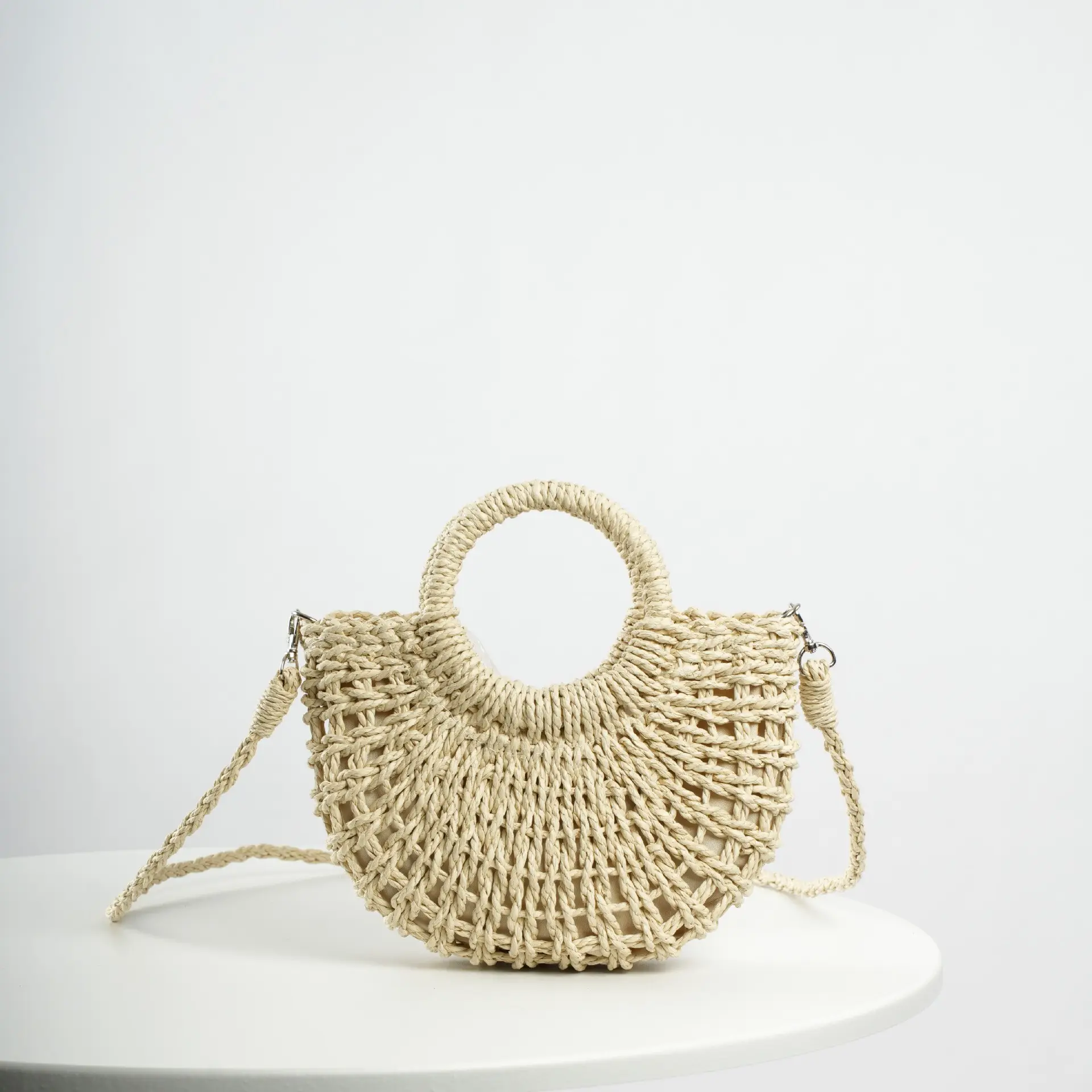 Women's Straw Crossbody Bag Bohemie Pastoral Woven - Image 2