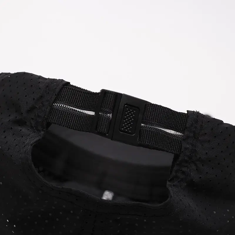 Men's Black Perforated Baseball Cap Outdoor Sports