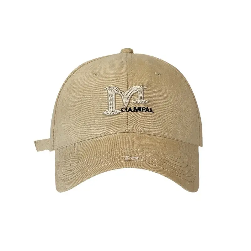 Black Big Head Cap with 'R' Logo for Men Women