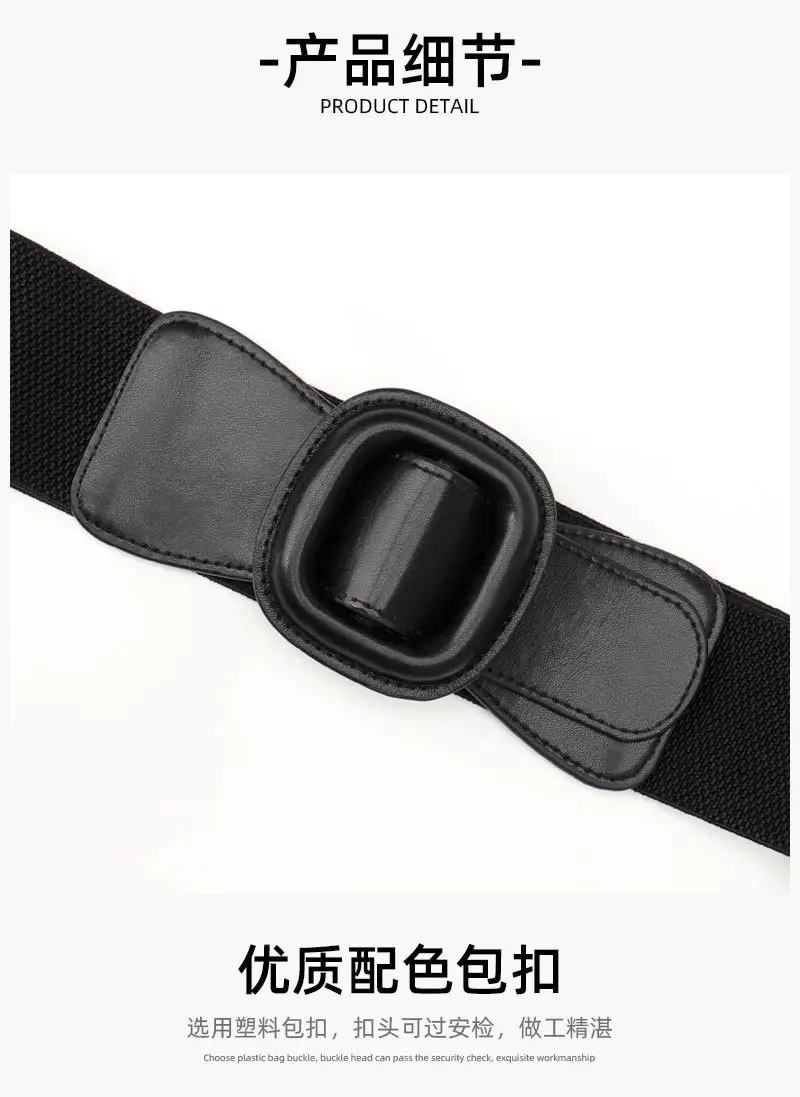 Women's Red Waist Belt with Buckle — feature 15