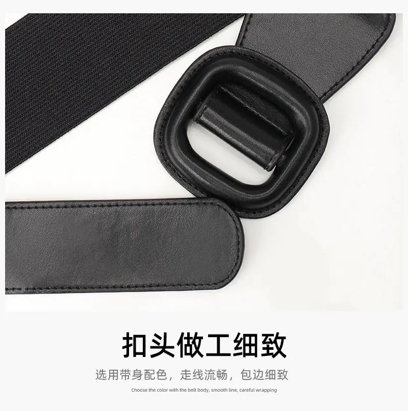 Women's Red Waist Belt with Buckle — feature 16