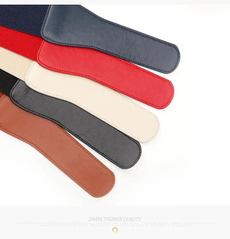 Women's Red Waist Belt with Buckle — feature 24