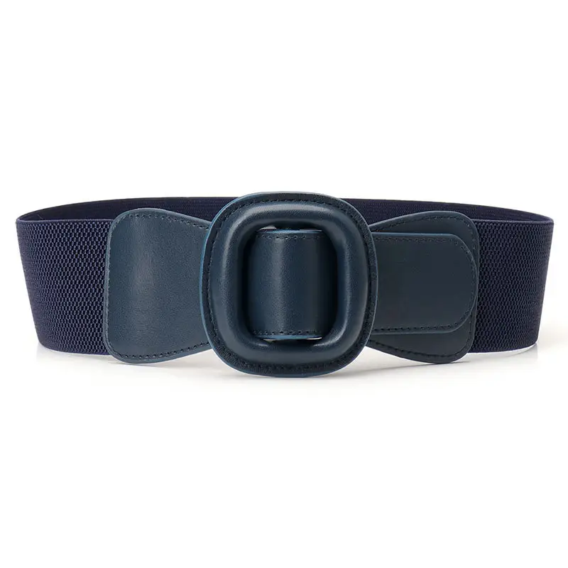 Women's Red Waist Belt with Buckle - Image 5