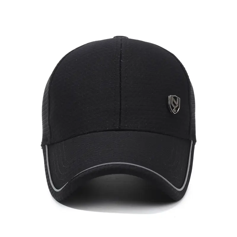 Men's Grey Korean Style Baseball Cap - Image 8