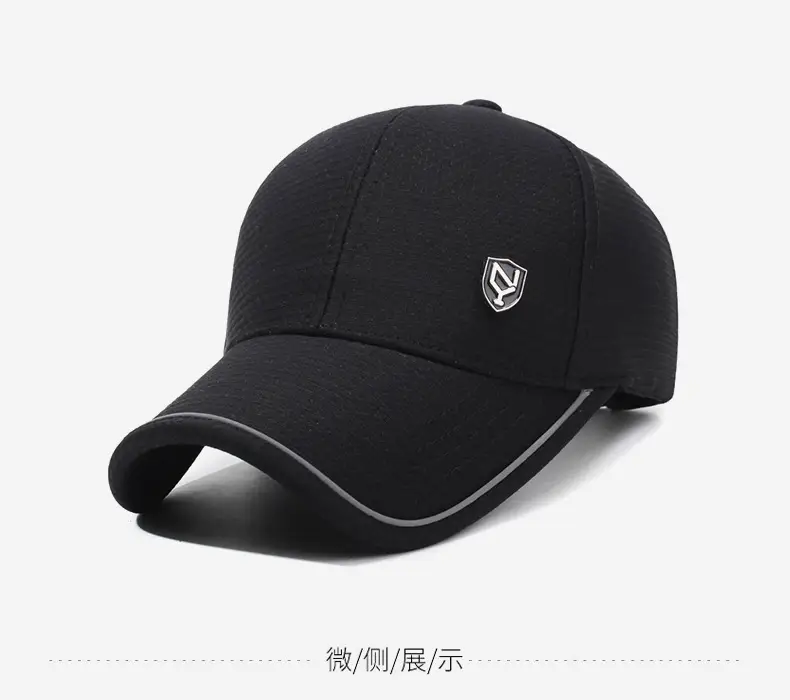 Men's Grey Korean Style Baseball Cap — feature 10
