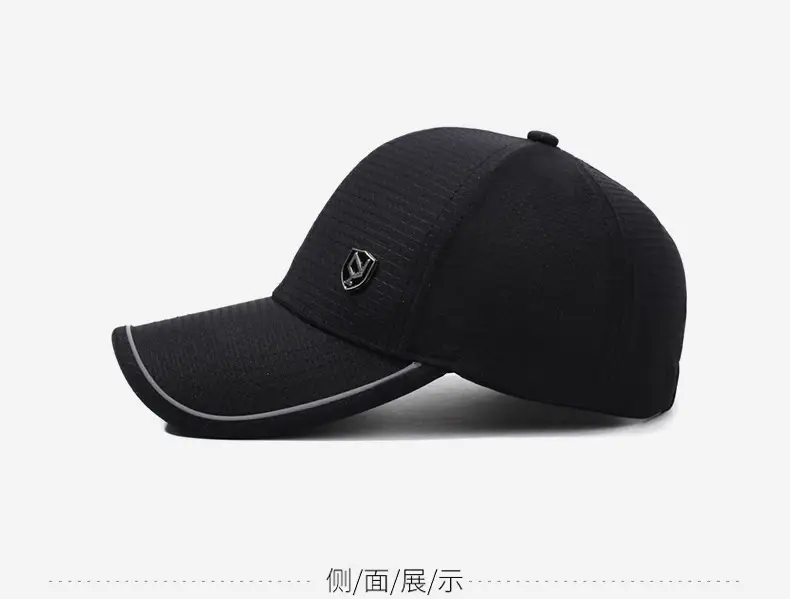 Men's Grey Korean Style Baseball Cap — feature 11