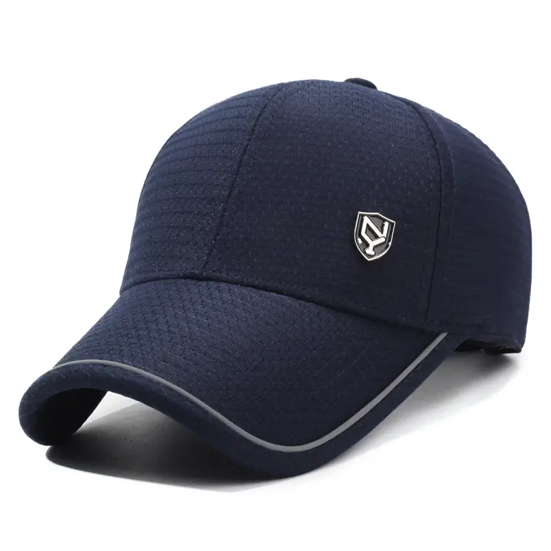 Men's Grey Korean Style Baseball Cap - Image 4