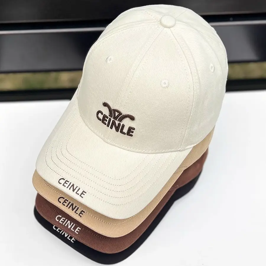 Women's Beige Letter Embroidered Baseball Cap - Image 4