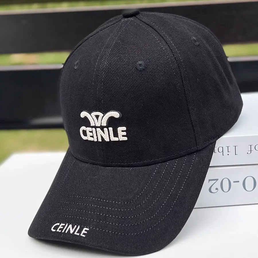 Women's Beige Letter Embroidered Baseball Cap - Image 6