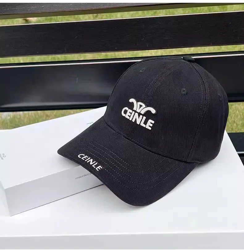 Women's Beige Letter Embroidered Baseball Cap — feature 10
