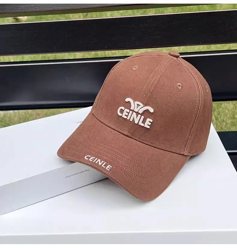 Women's Beige Letter Embroidered Baseball Cap — feature 8