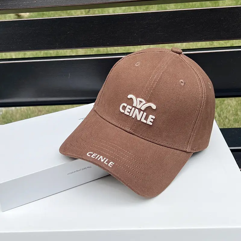 Women's Beige Letter Embroidered Baseball Cap - Image 2