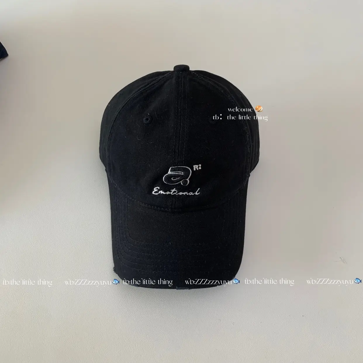 Korean Women's Red Baseball Cap with Wide Brim - Image 2