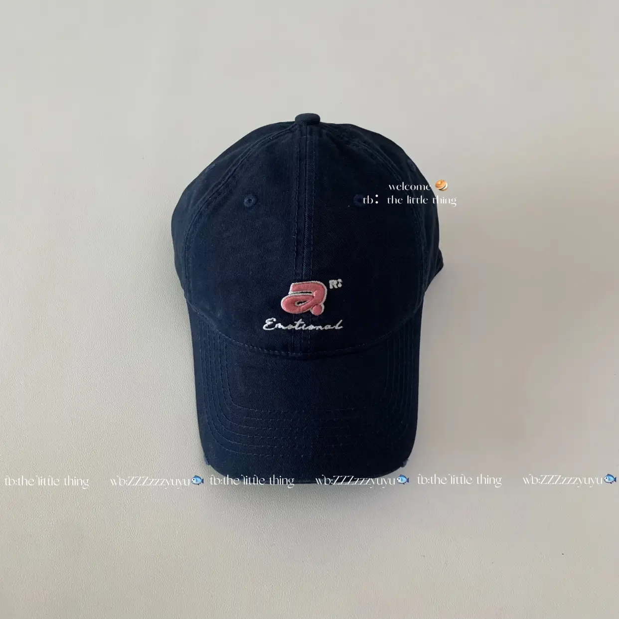 Korean Women's Red Baseball Cap with Wide Brim - Image 4