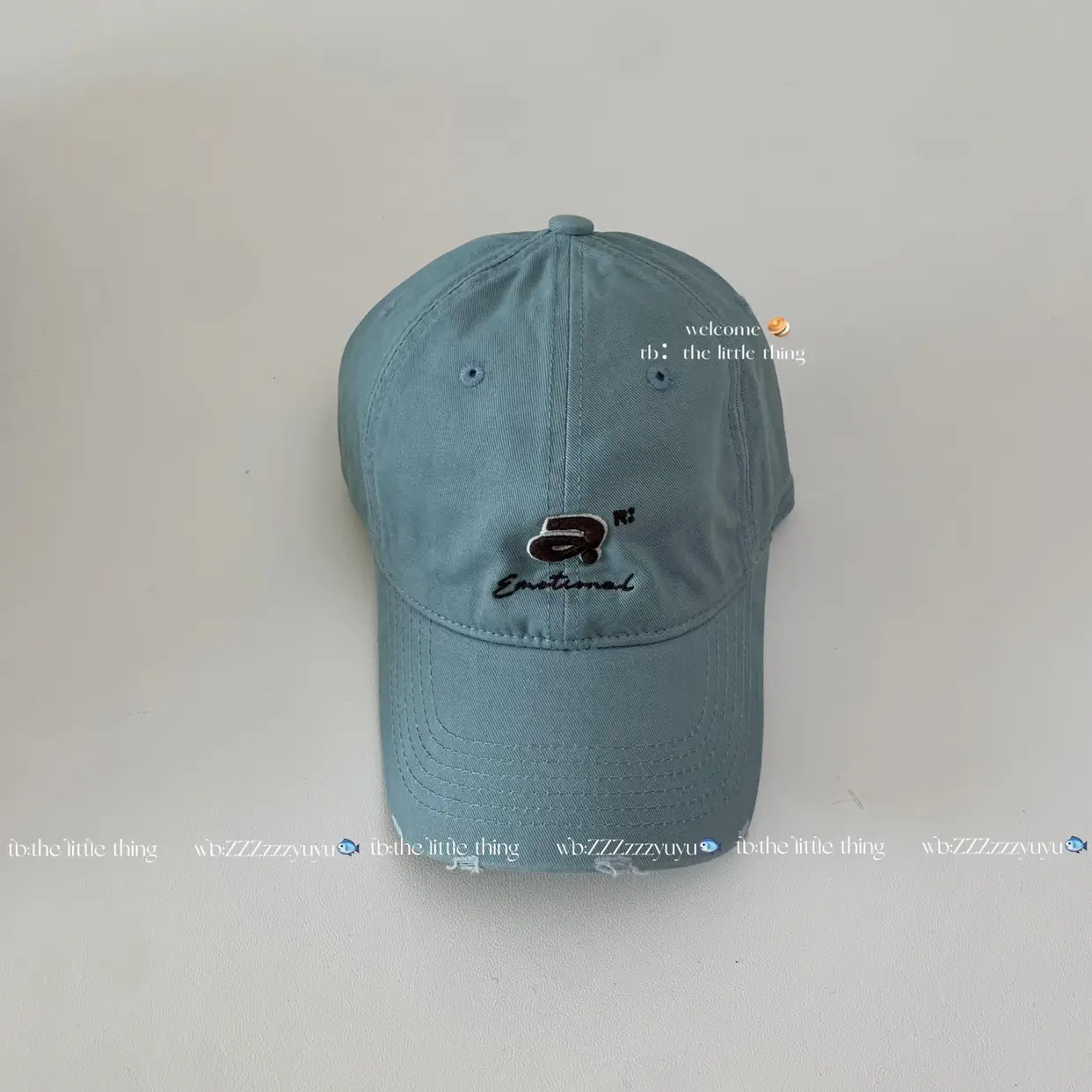 Korean Women's Red Baseball Cap with Wide Brim - Image 6