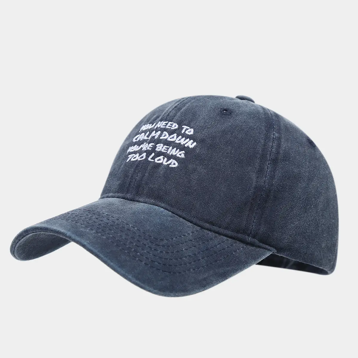 Spring Sunscreen Cap with "Calm Down" Text — feature 10