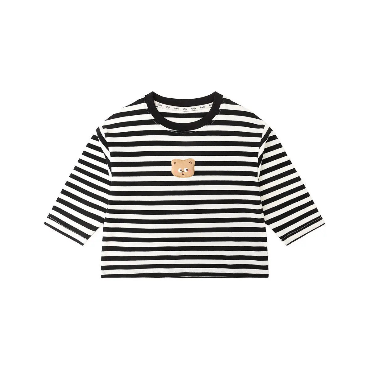 Kids Long Sleeve T-Shirt Green Striped Spring Clothing - Image 13