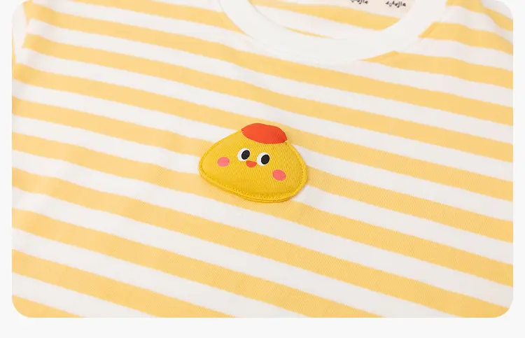 Kids Long Sleeve T-Shirt Green Striped Spring Clothing — feature 23