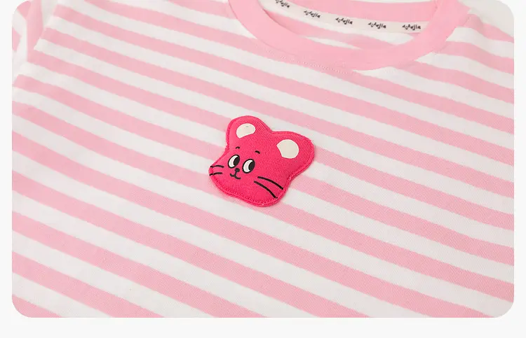 Kids Long Sleeve T-Shirt Green Striped Spring Clothing — feature 26