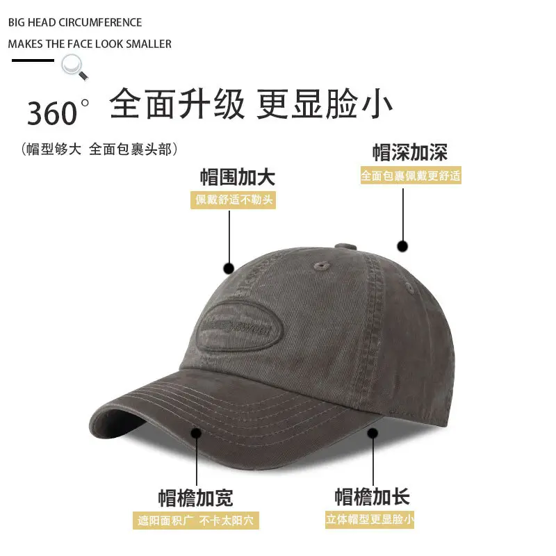 Women Retro Old English Letter Cap Neutral Baseball Cap
