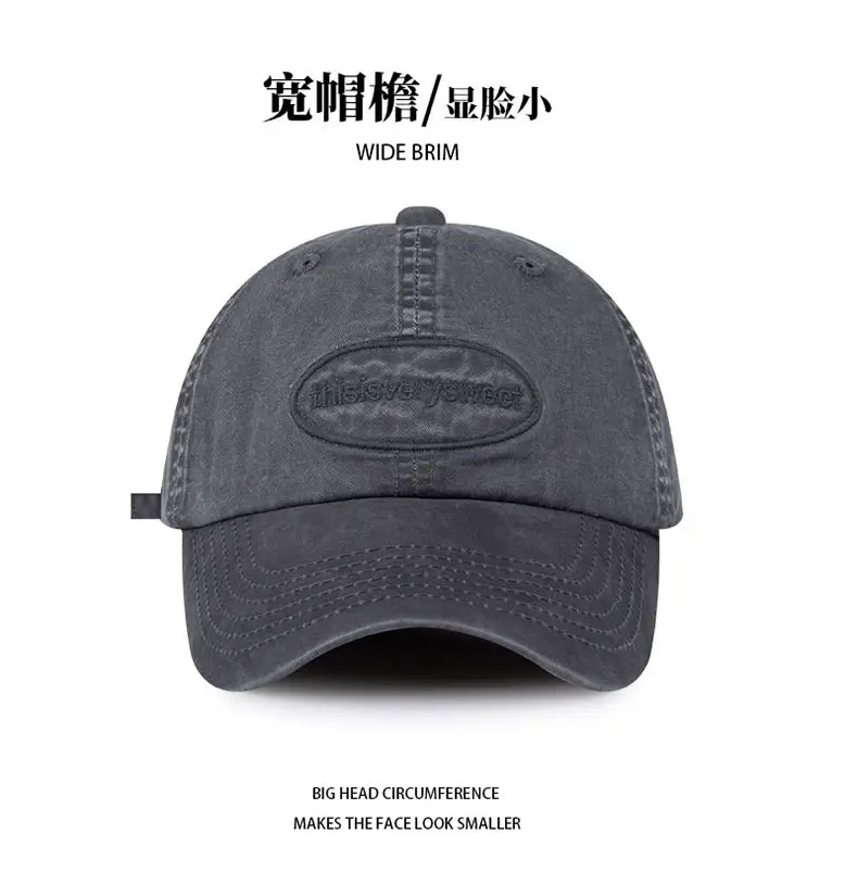 Women Retro Old English Letter Cap Neutral Baseball Cap — feature 10