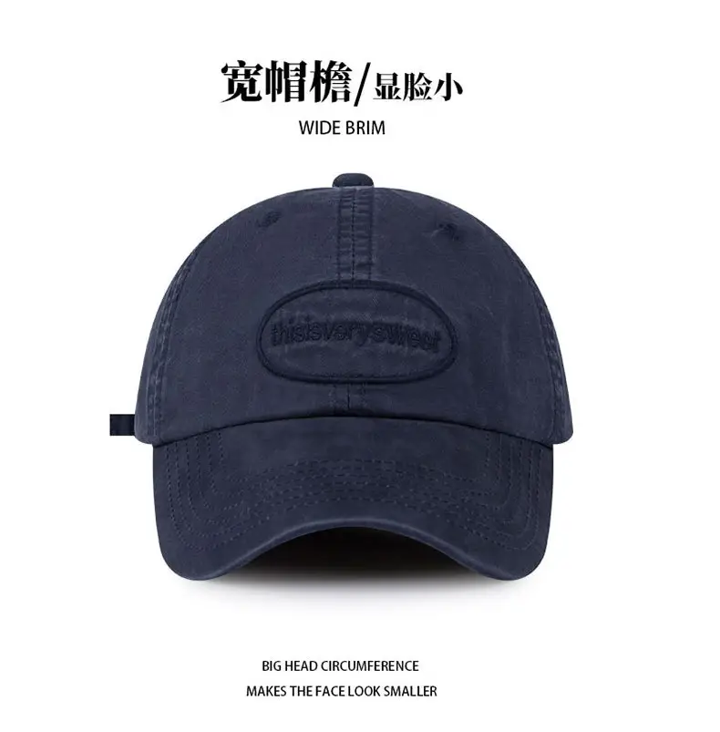 Women Retro Old English Letter Cap Neutral Baseball Cap — feature 11