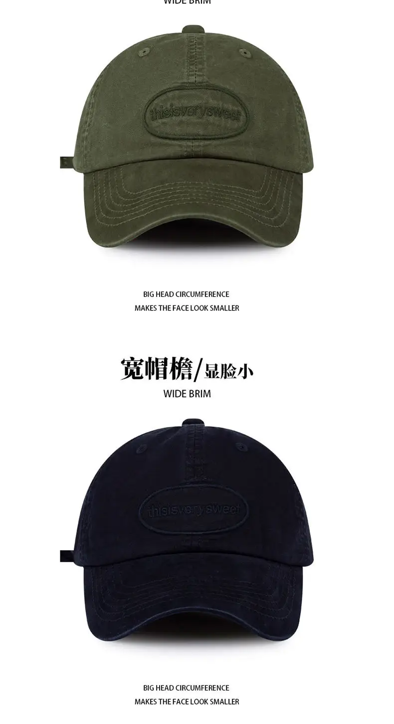 Women Retro Old English Letter Cap Neutral Baseball Cap — feature 14