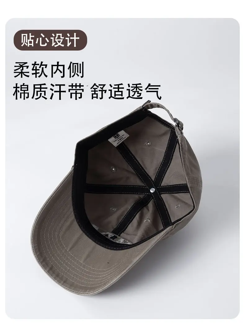 Women Retro Old English Letter Cap Neutral Baseball Cap — feature 7