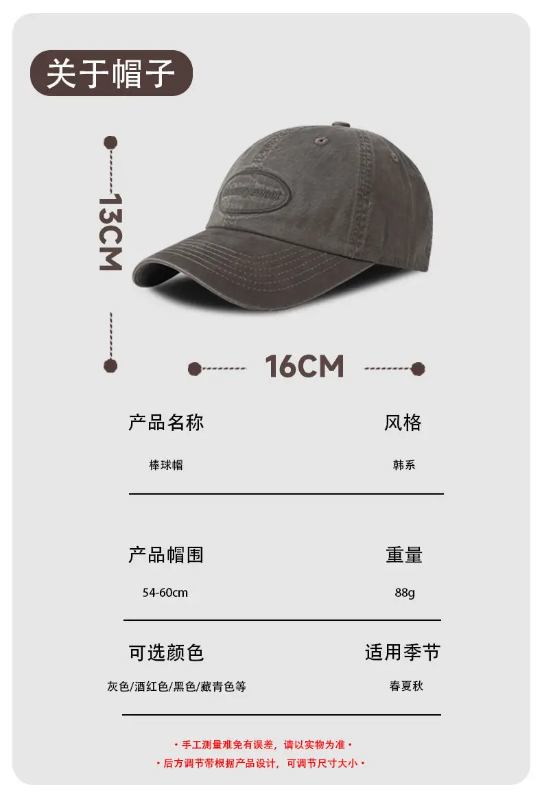 Women Retro Old English Letter Cap Neutral Baseball Cap — feature 9