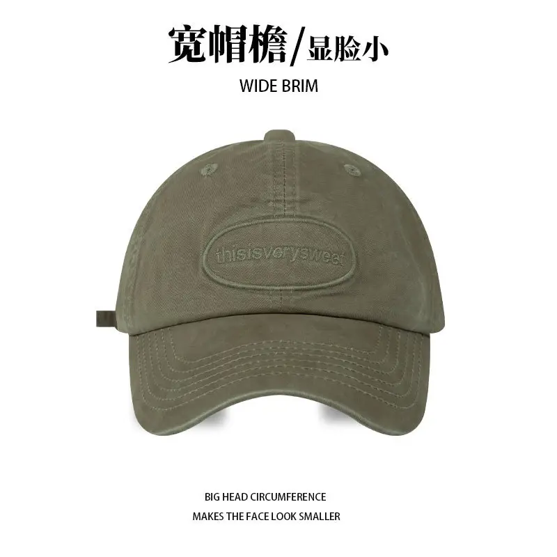 Women Retro Old English Letter Cap Neutral Baseball Cap
