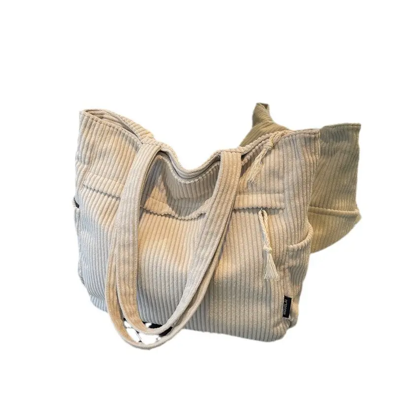 Vintage Canvas Shoulder Bag Women 2024 New Autumn Winter Ruiying Large Capacity