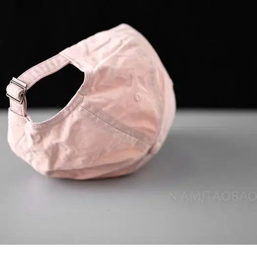 Pink Korean Style Baseball Cap for Men Women