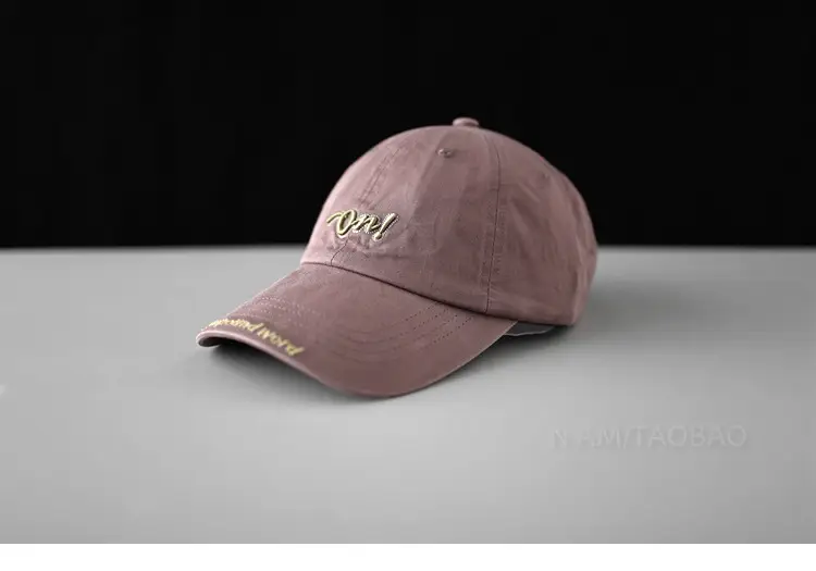 Pink Korean Style Baseball Cap for Men Women