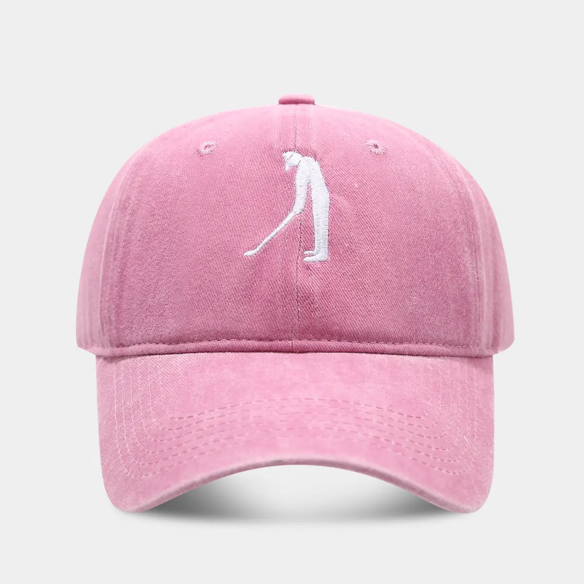 Men's Golf Cap Black Pink Blue Brown Small - Image 2