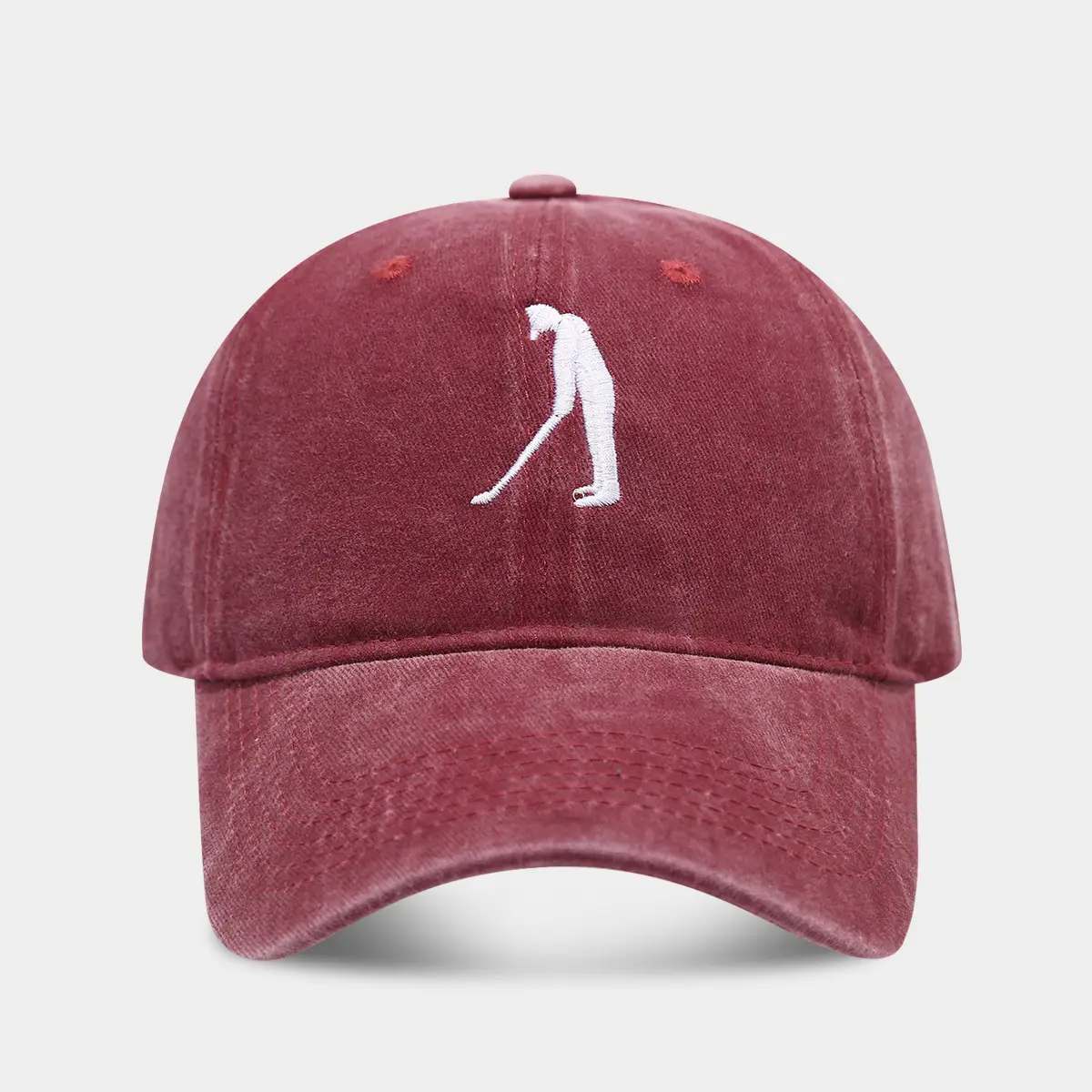 Men's Golf Cap Black Pink Blue Brown Small - Image 3