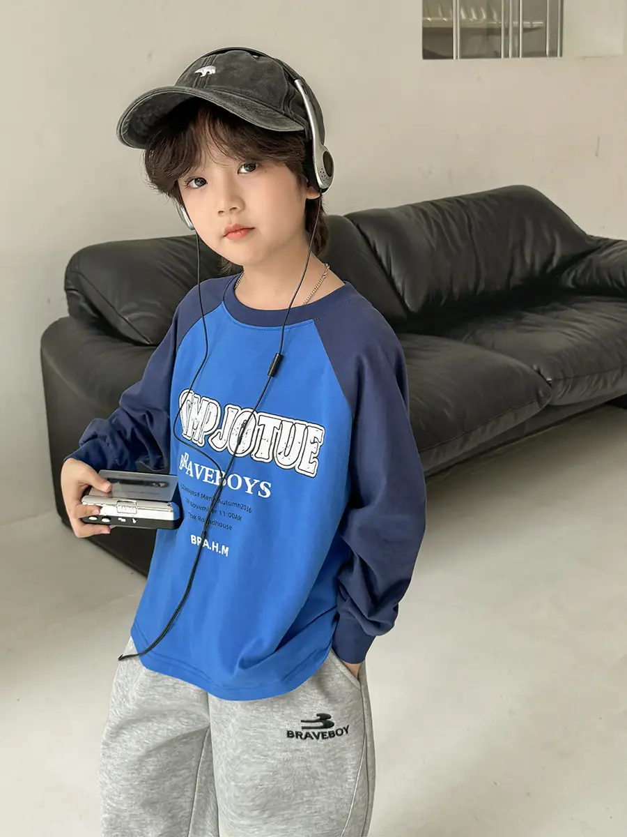 Boys Long Sleeve Blue T-Shirt Spring 2026 - Image 5