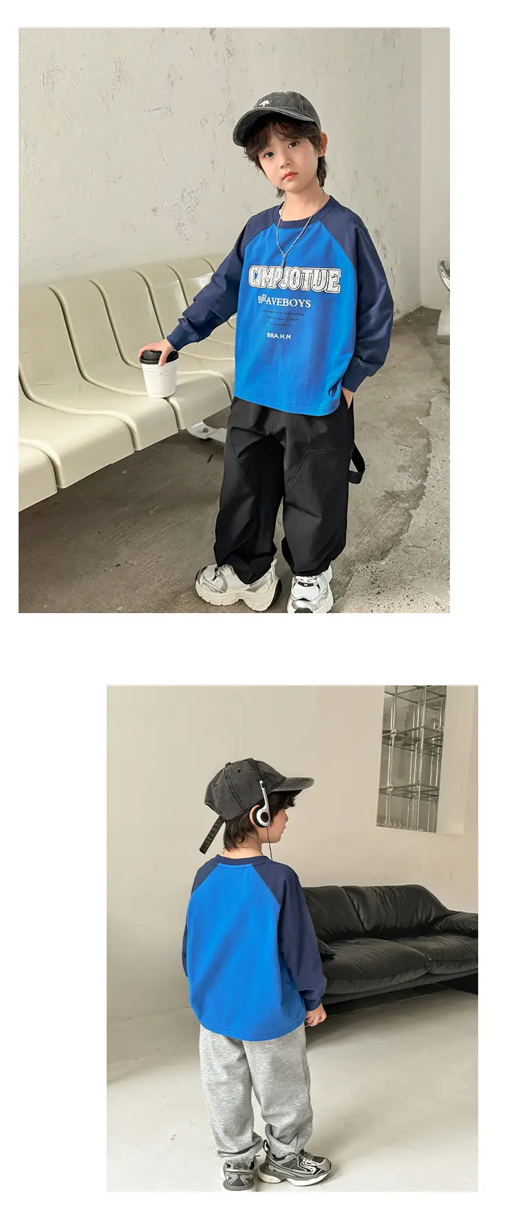 Boys Long Sleeve Blue T-Shirt Spring 2026 — feature 11