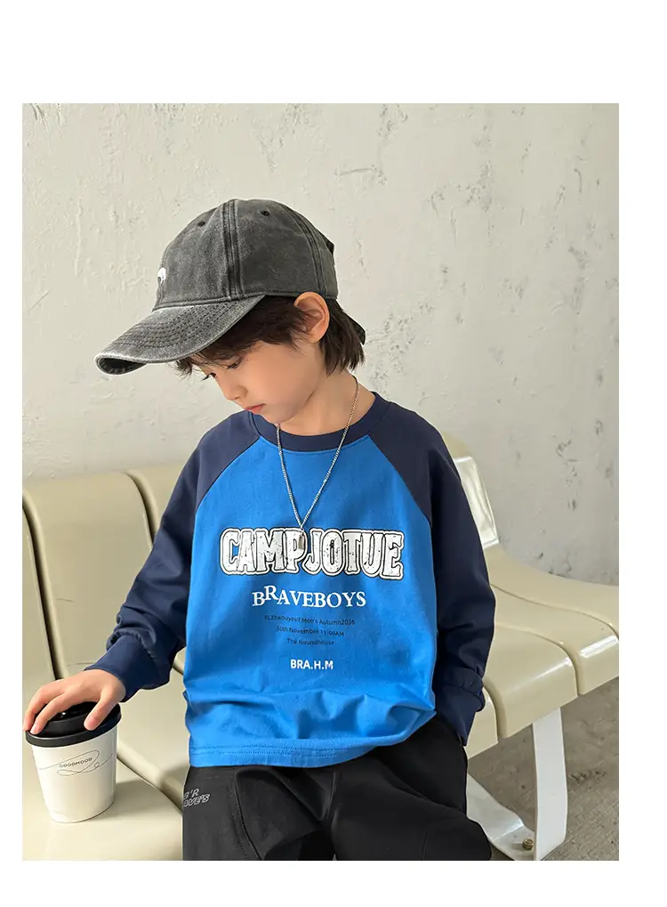 Boys Long Sleeve Blue T-Shirt Spring 2026 — feature 8